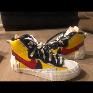 Nike x Sacai Blazer Collaboration Yellow/Red/White